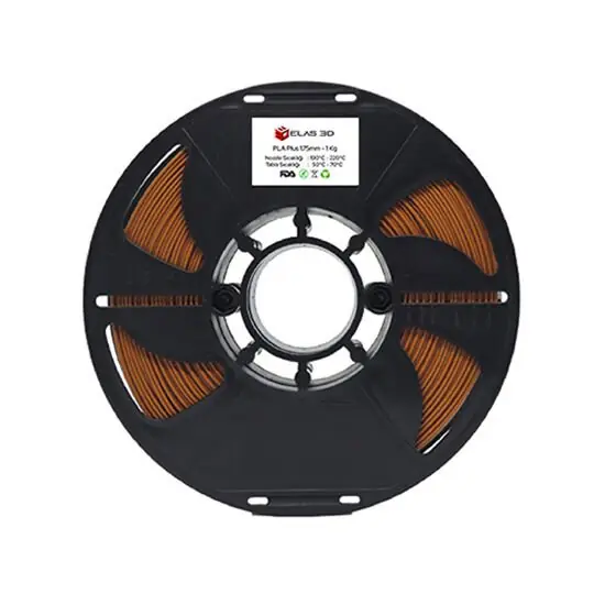 Elas PLA Plus Kahverengi Filament 1.75mm 1KG